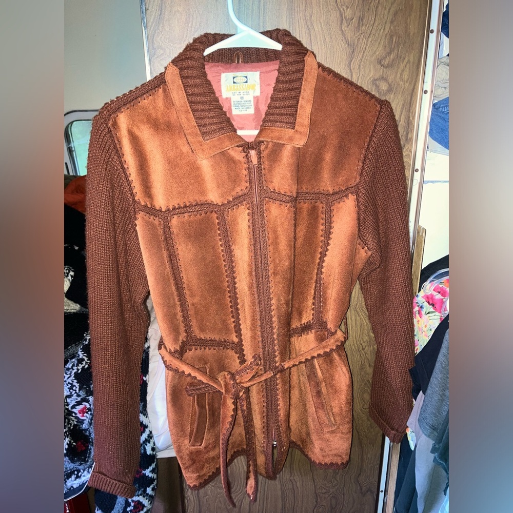 Vintage Ambassador tie waist sweater